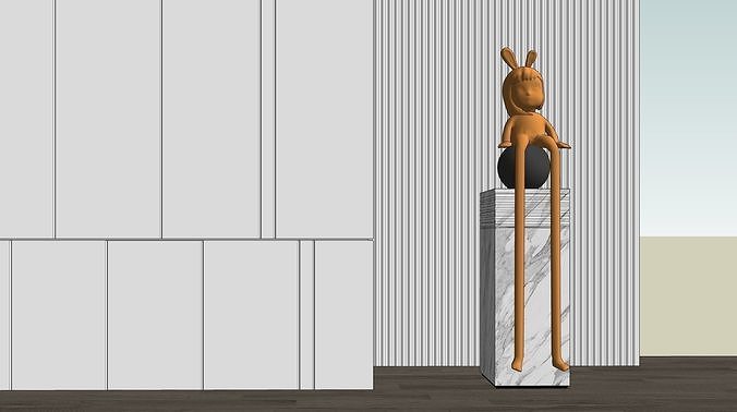 Modern Sculpture 3D model
