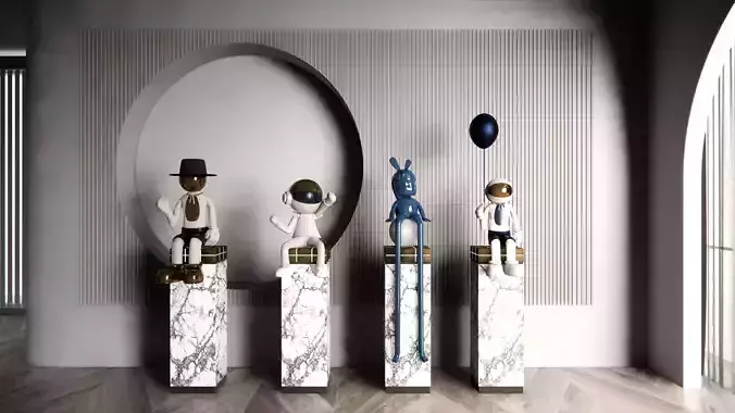 Modern sculpture ornament