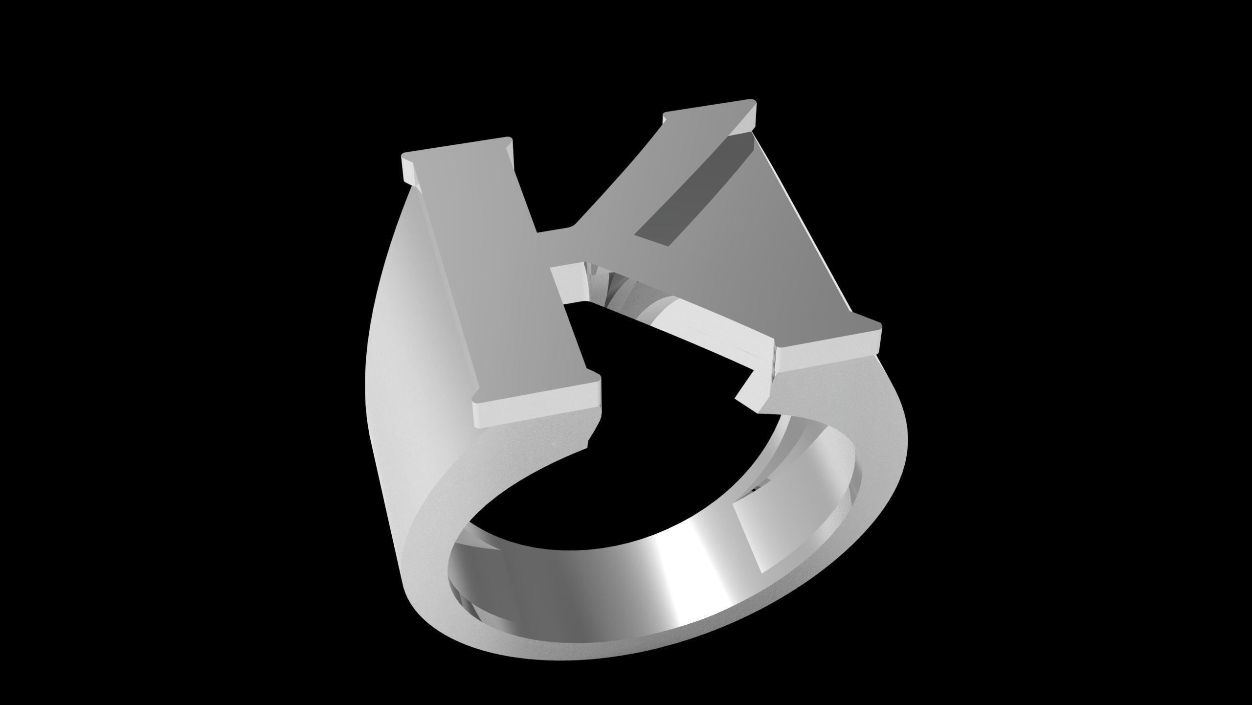 M and K Ring  3D print model_20