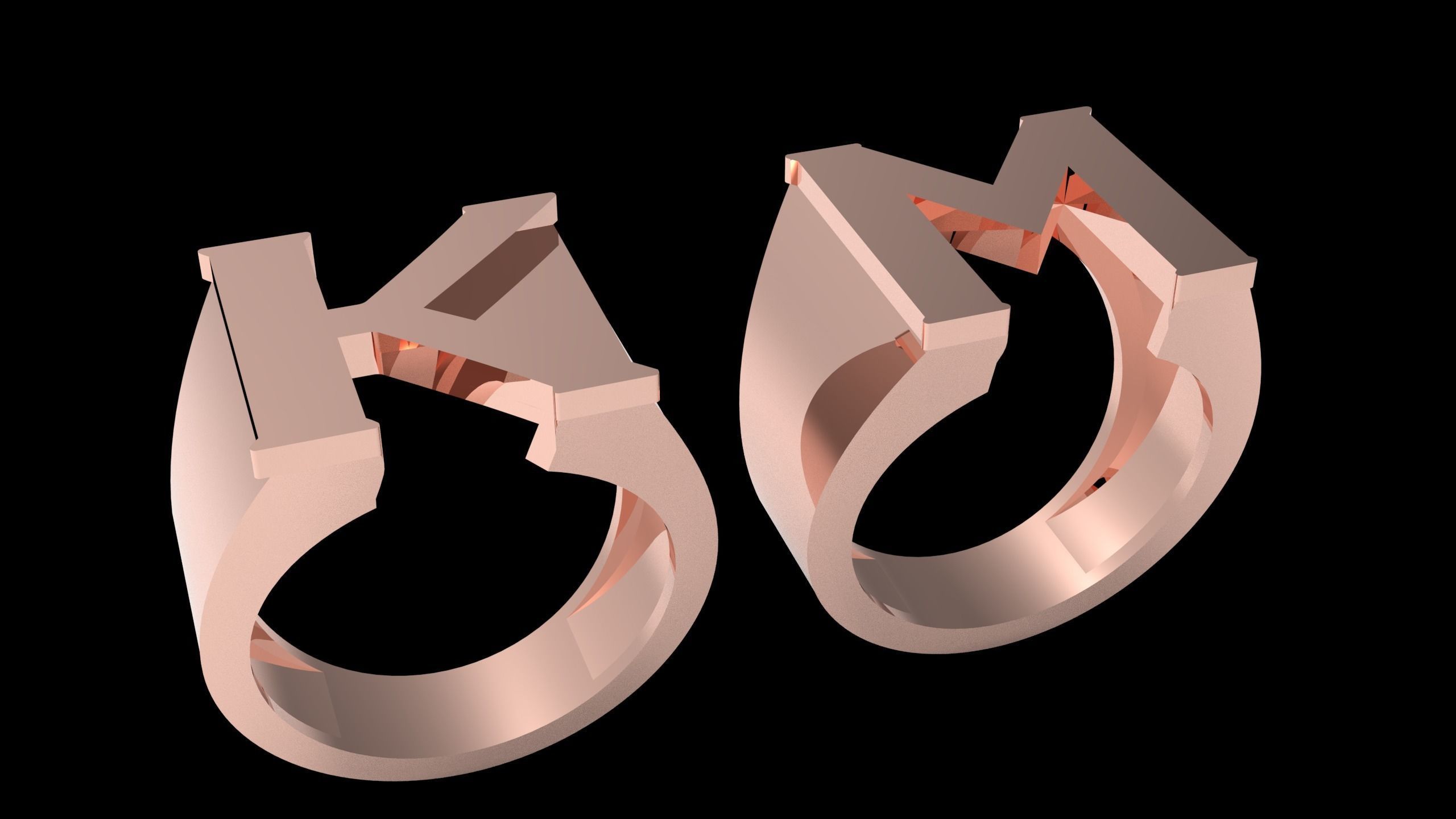 M and K Ring  3D print model_19