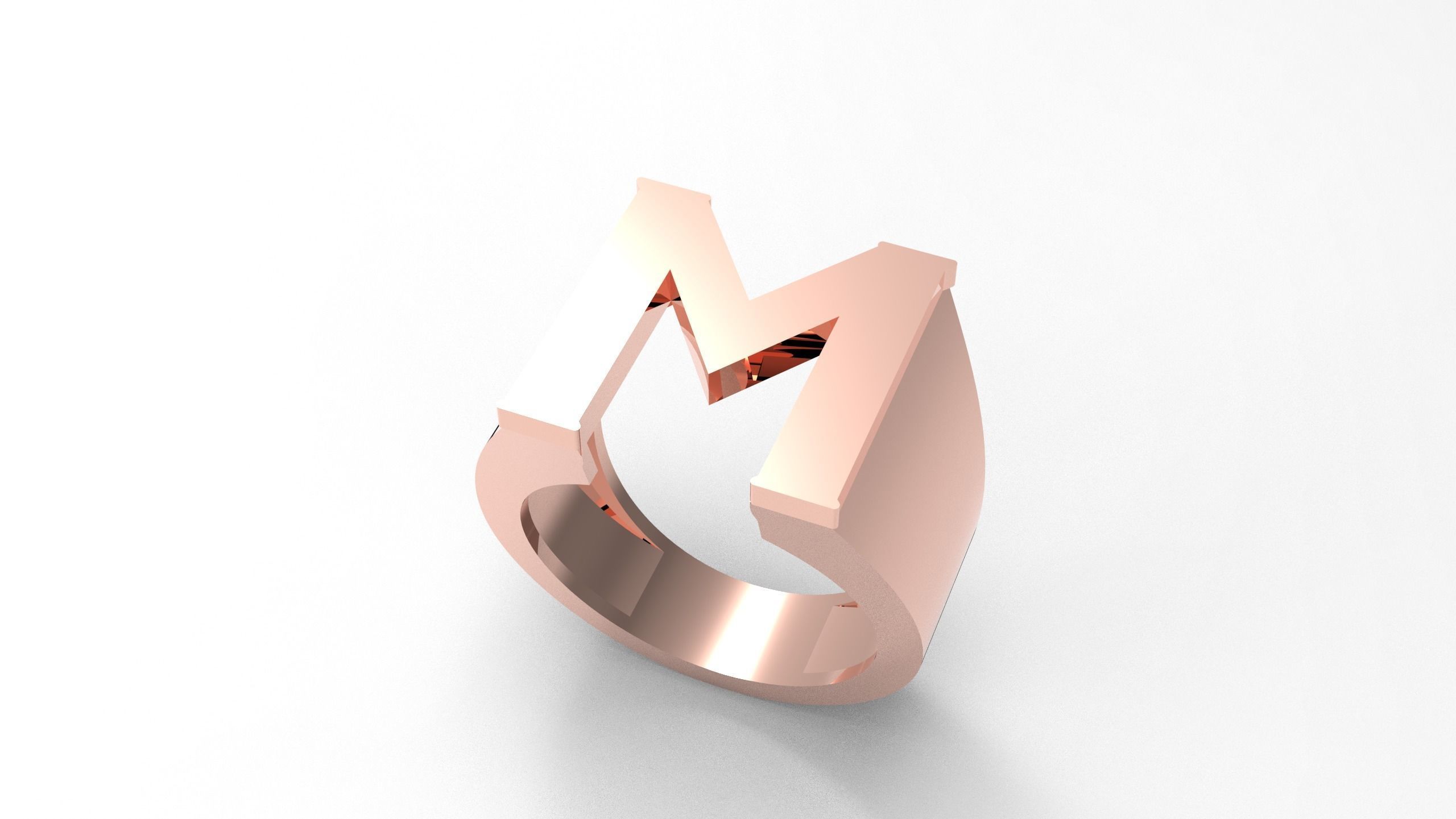 M and K Ring  3D print model_11