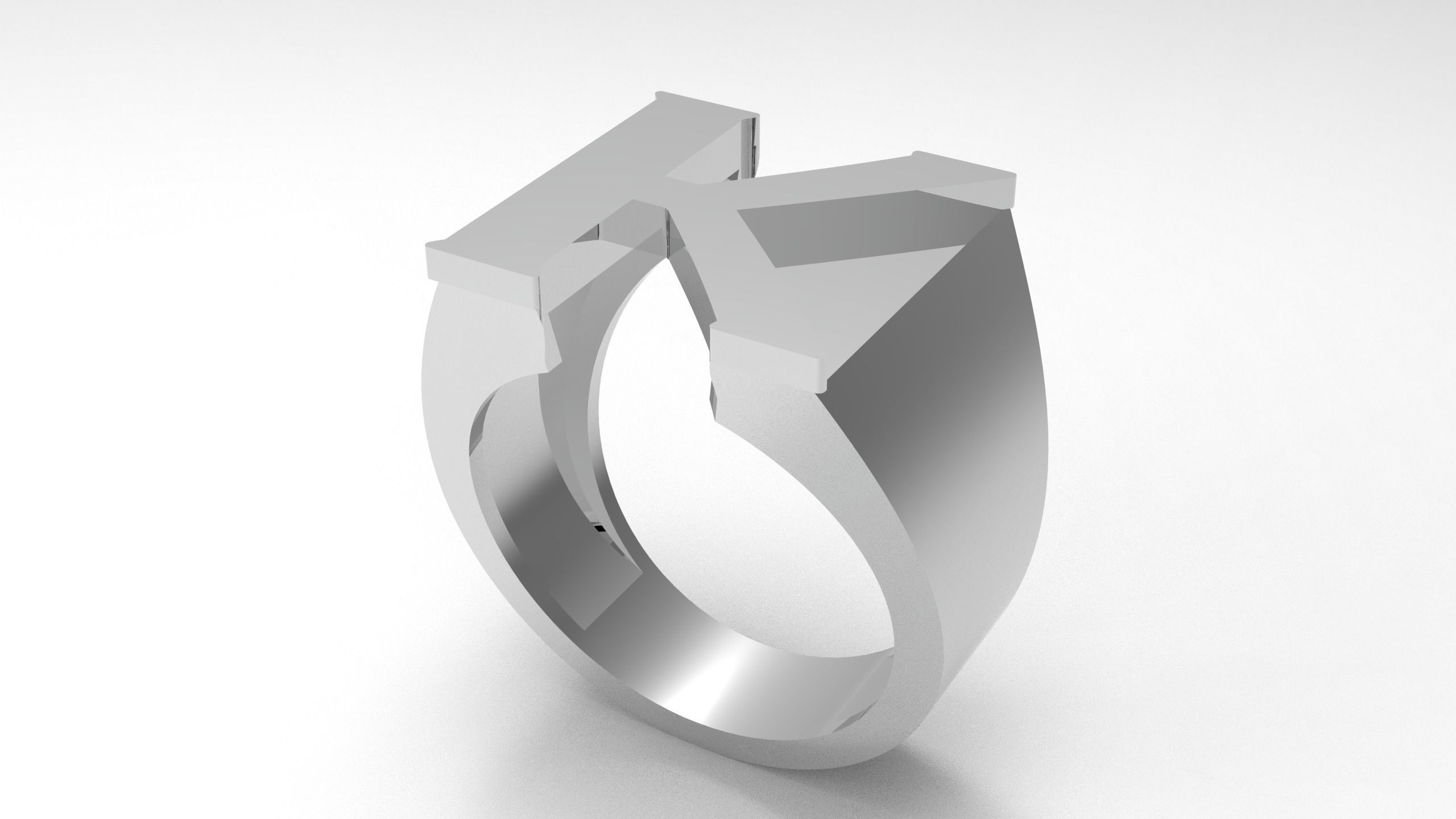 M and K Ring  3D print model_3