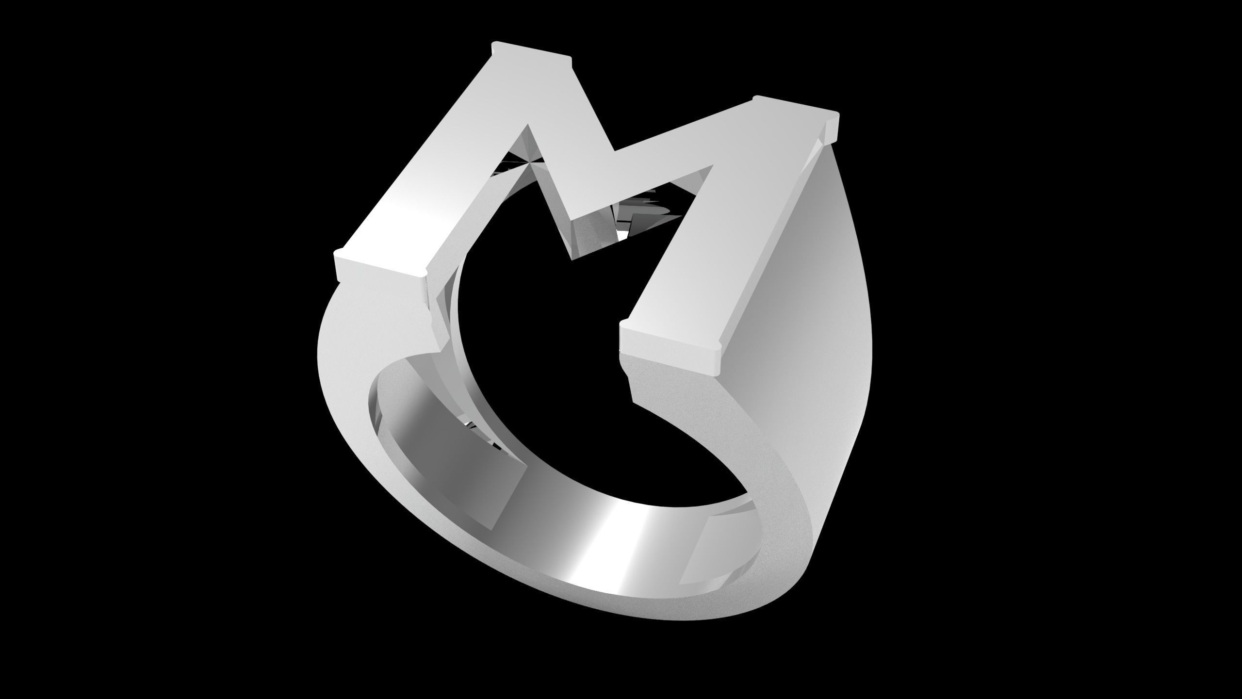 M and K Ring  3D print model_15