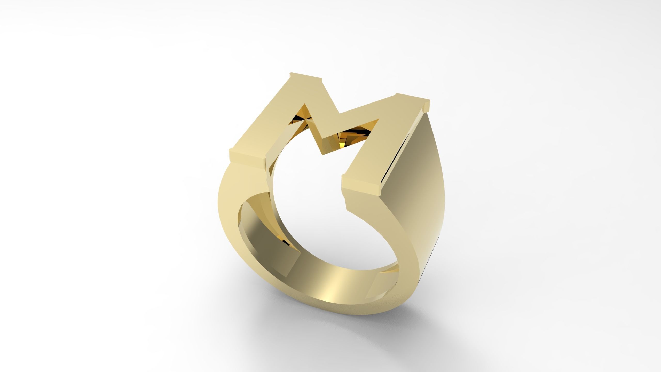 M and K Ring  3D print model_2