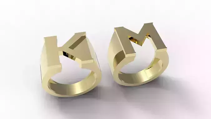 M and K Ring  3D print model