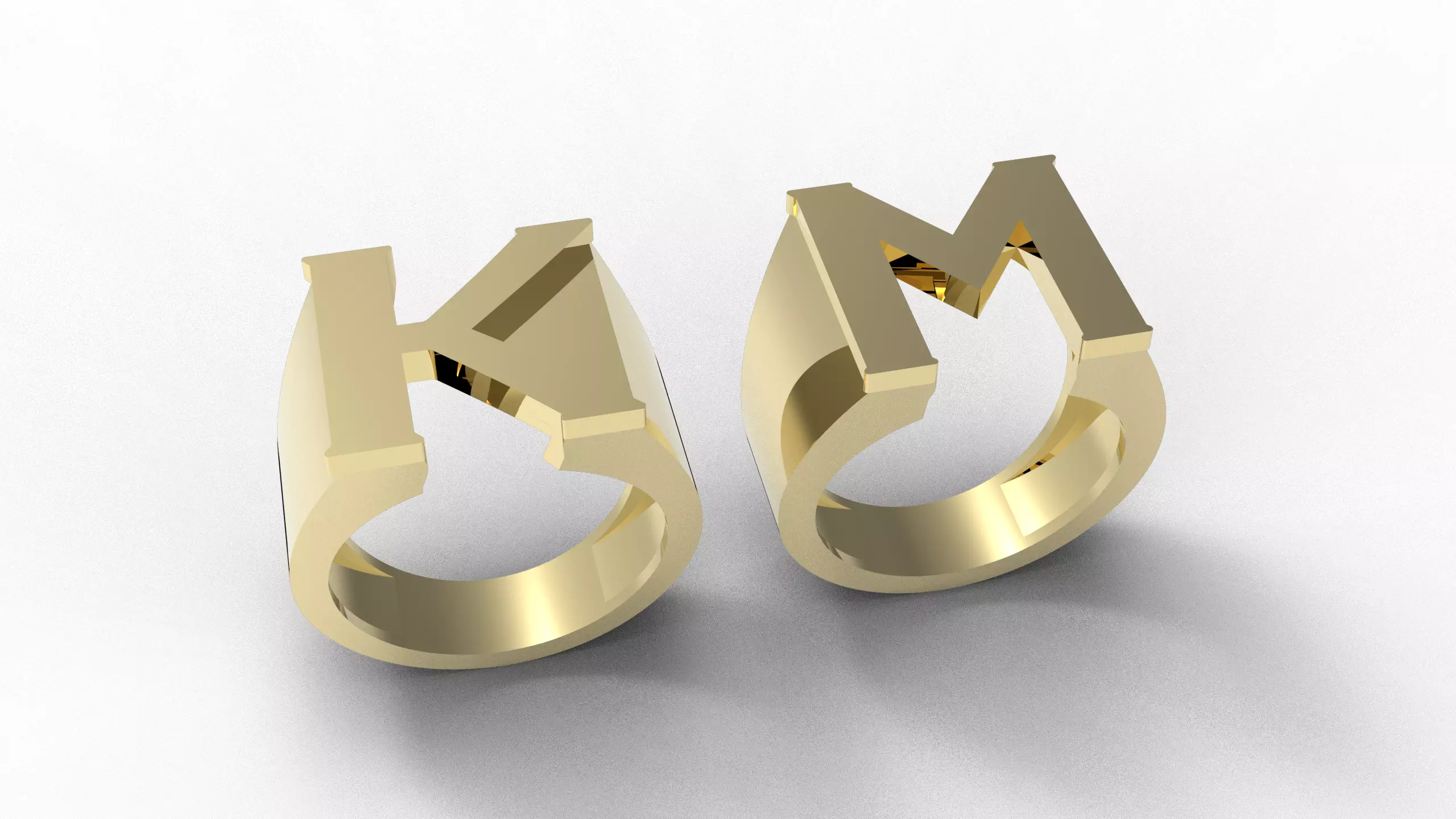M and K Ring  3D print model_0