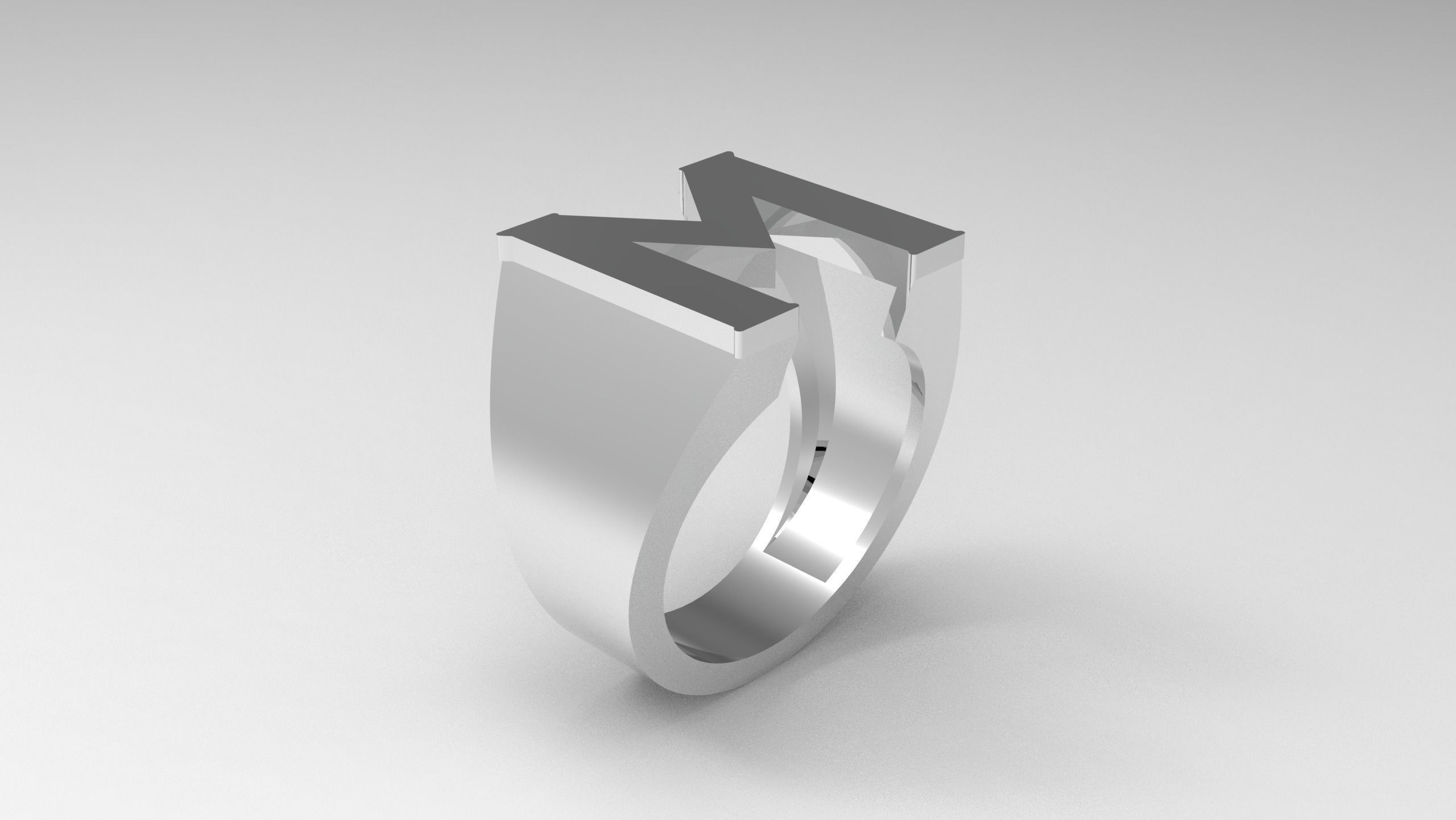 M and K Ring  3D print model_13