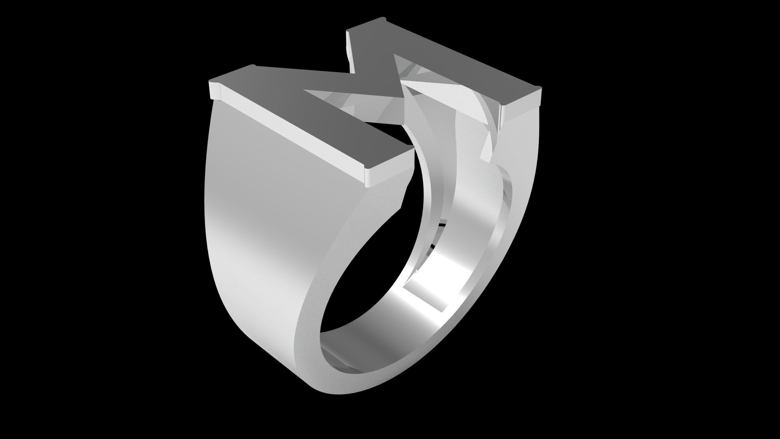M and K Ring  3D print model_16