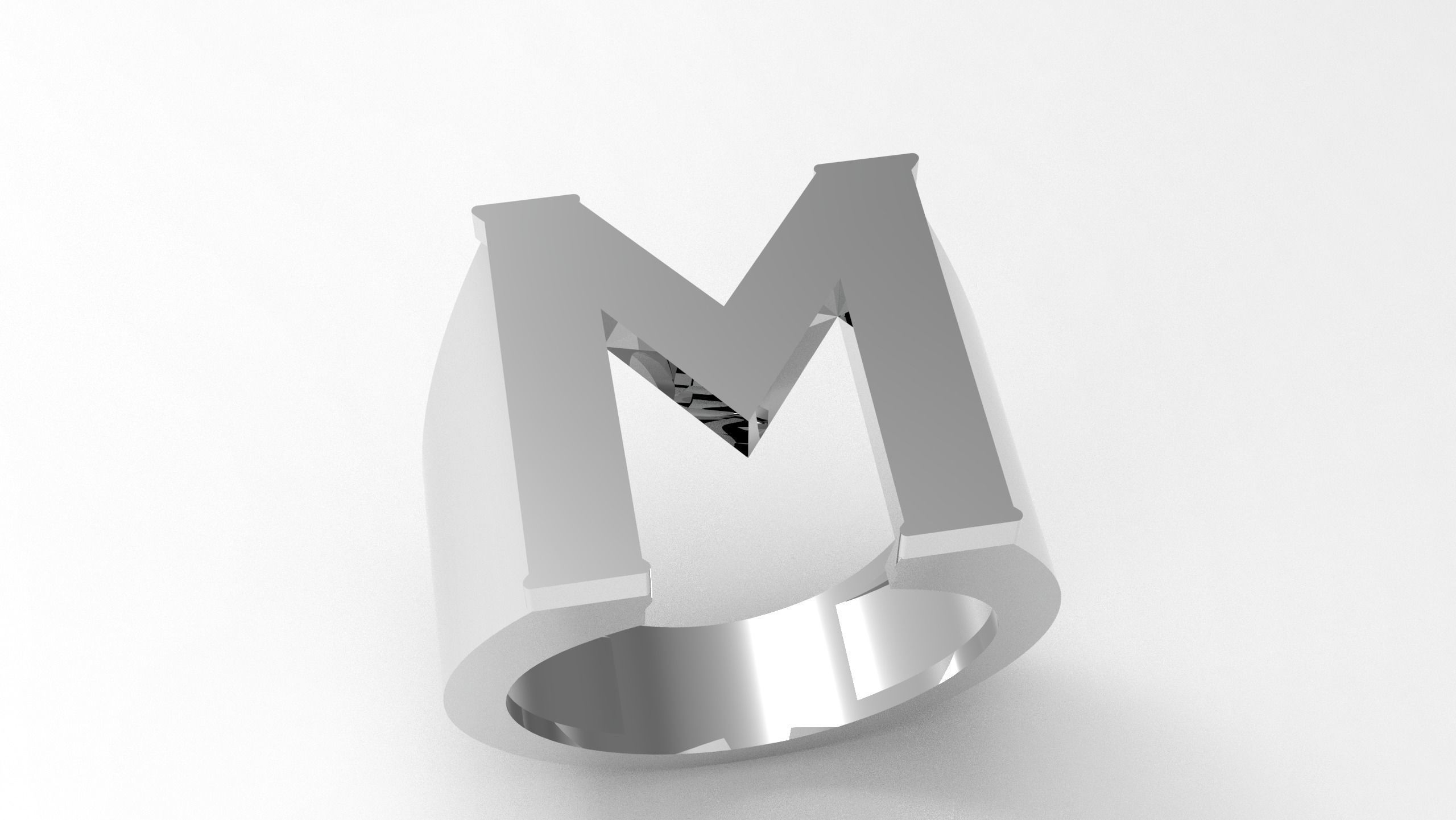 M and K Ring  3D print model_14