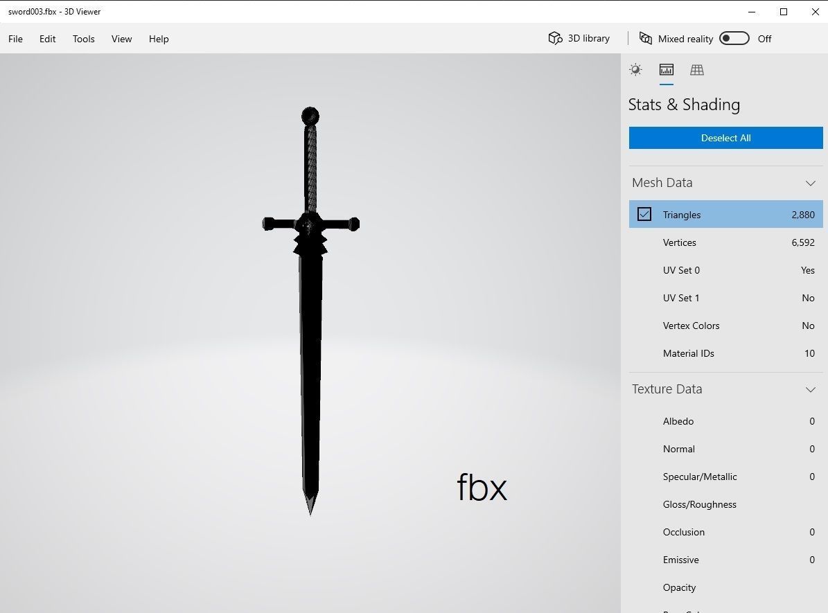 Sword003 sword Free 3D model_2