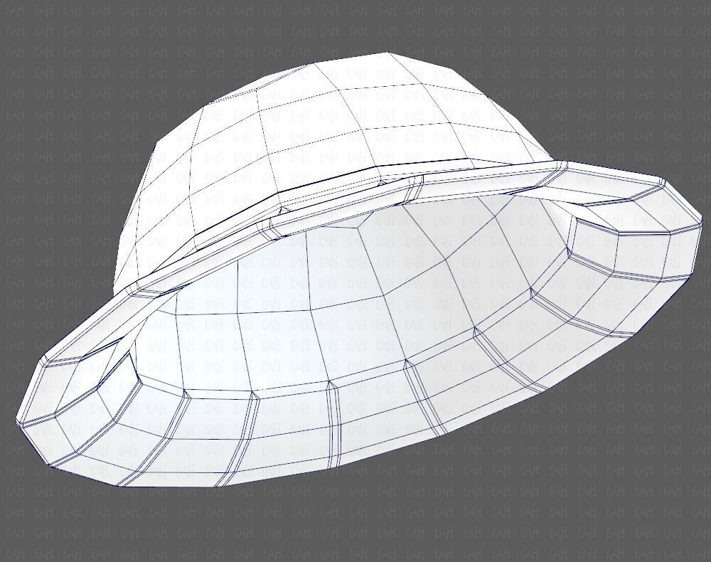 Cap V20 Low-poly 3D model_40