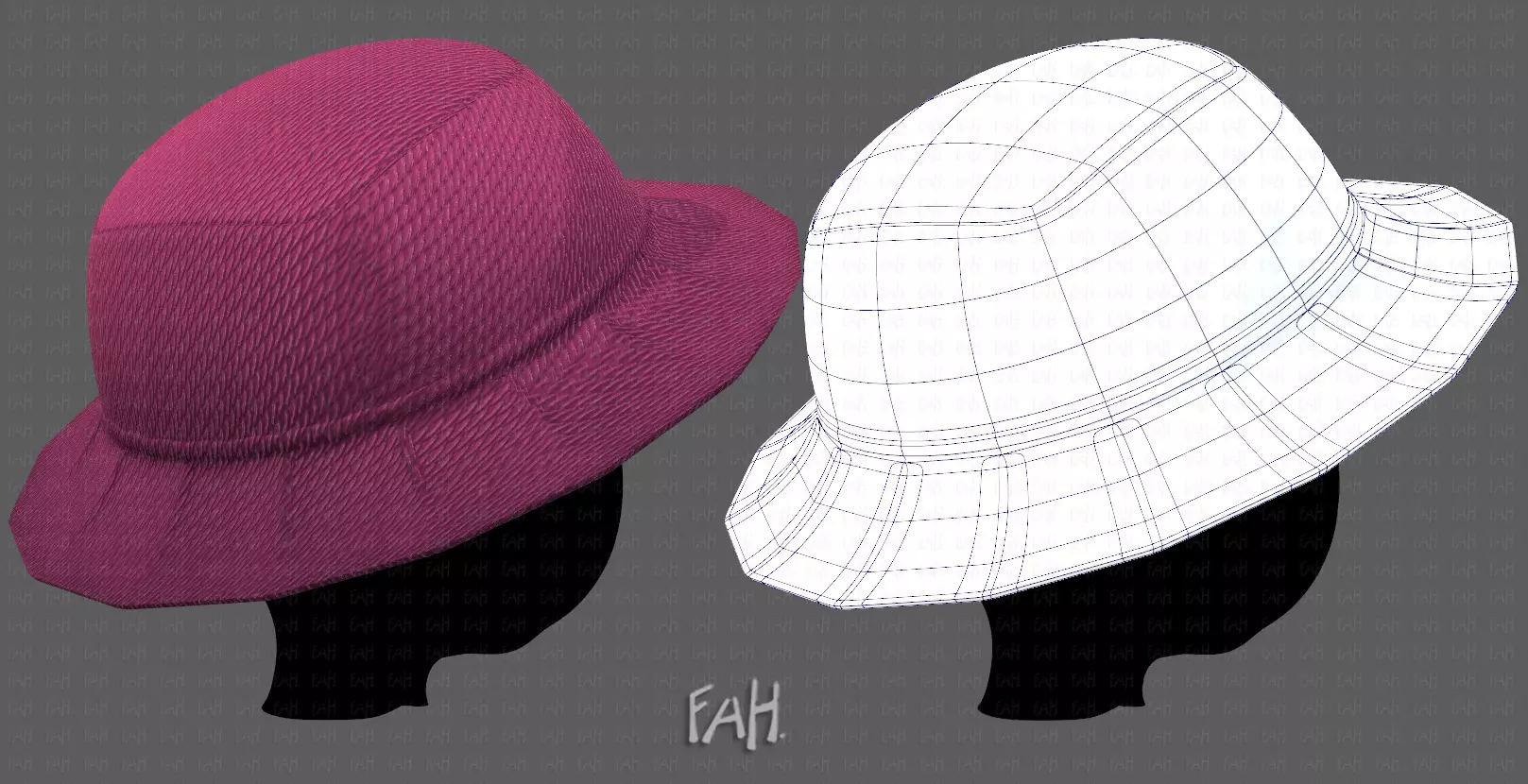 Cap V20 Low-poly 3D model_0