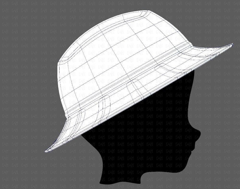 Cap V20 Low-poly 3D model_11