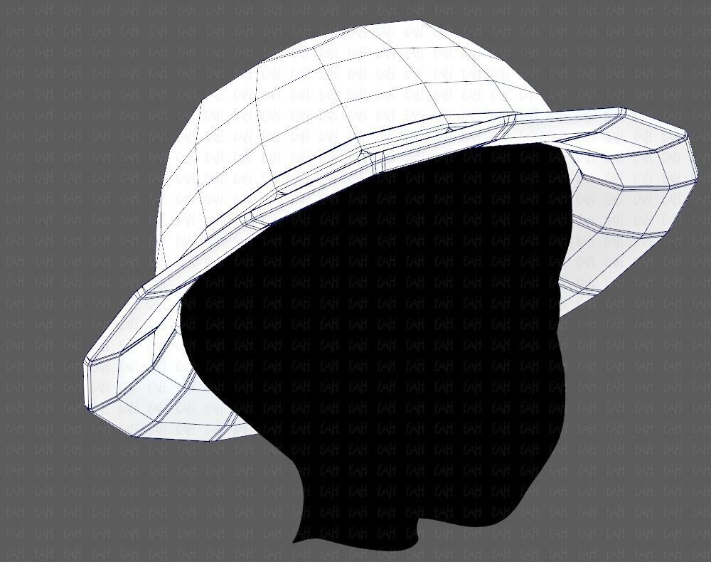 Cap V20 Low-poly 3D model_26