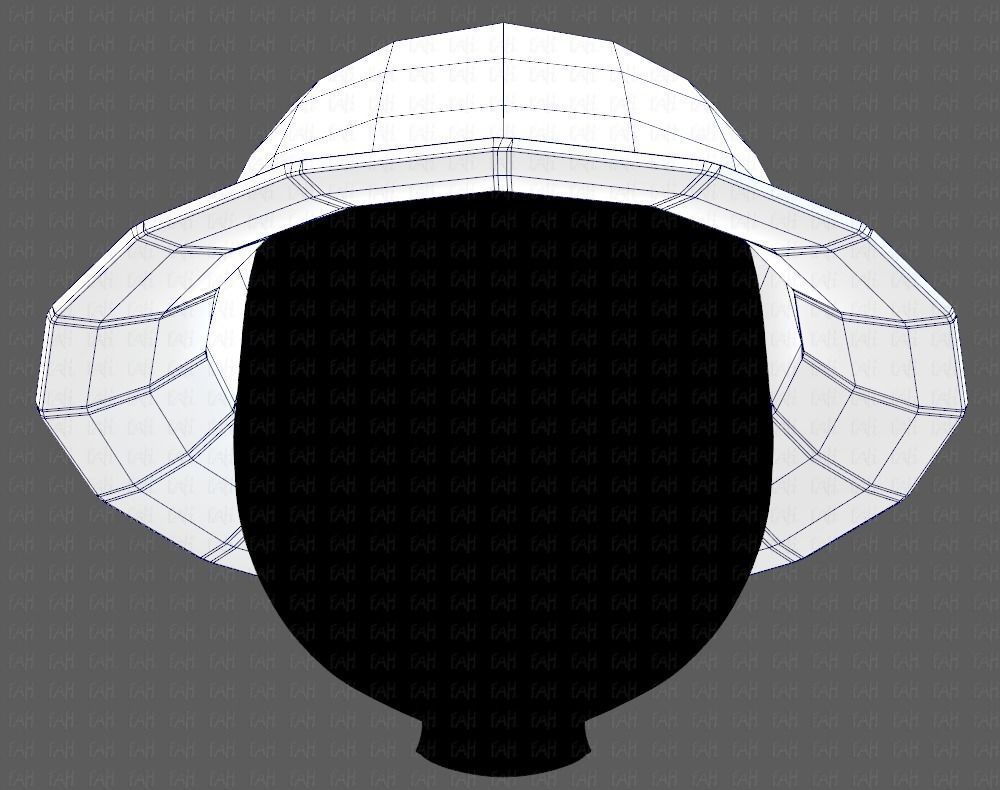 Cap V20 Low-poly 3D model_25