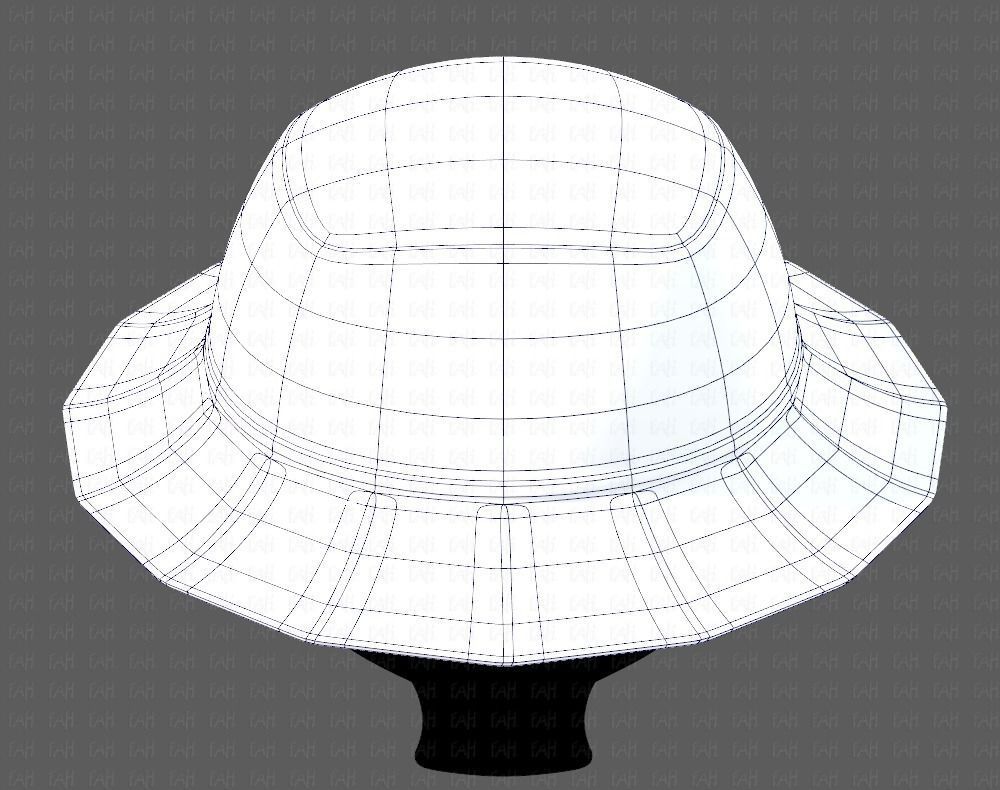 Cap V20 Low-poly 3D model_13