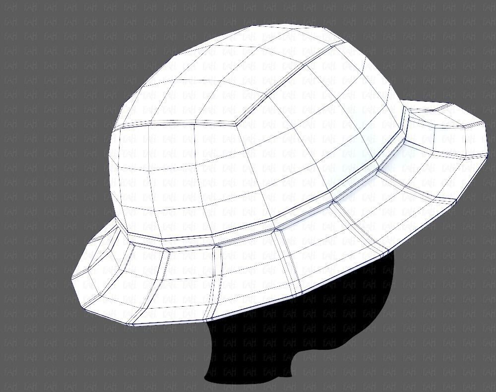 Cap V20 Low-poly 3D model_28
