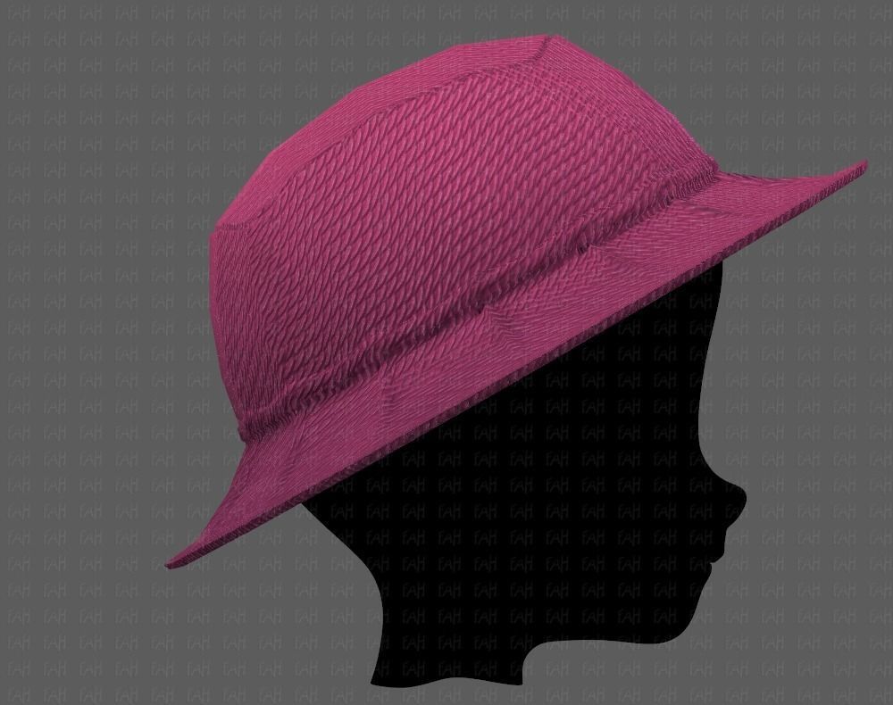 Cap V20 Low-poly 3D model_19