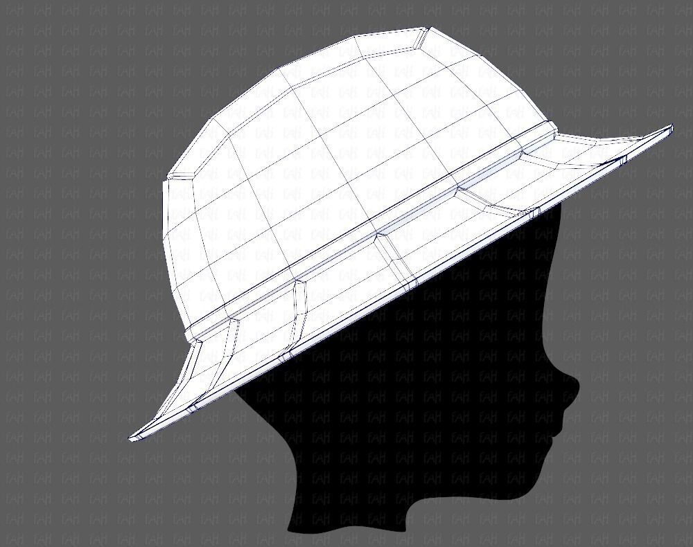 Cap V20 Low-poly 3D model_27