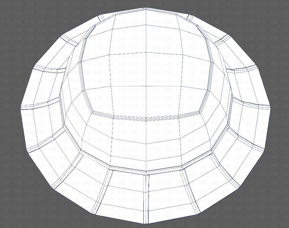 Cap V20 Low-poly 3D model_36