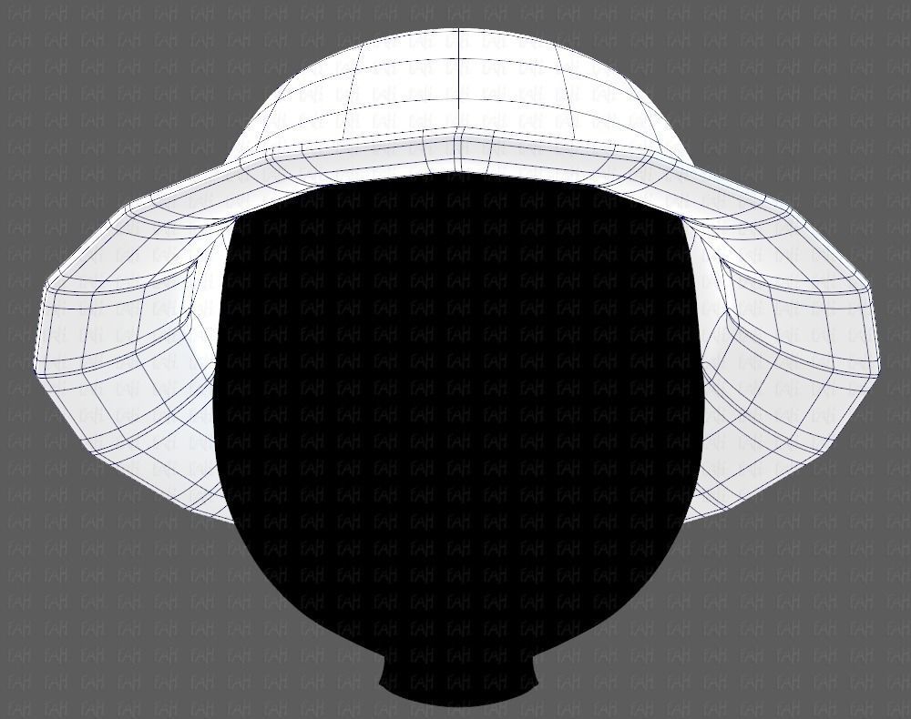 Cap V20 Low-poly 3D model_9