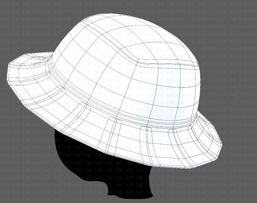 Cap V20 Low-poly 3D model_14