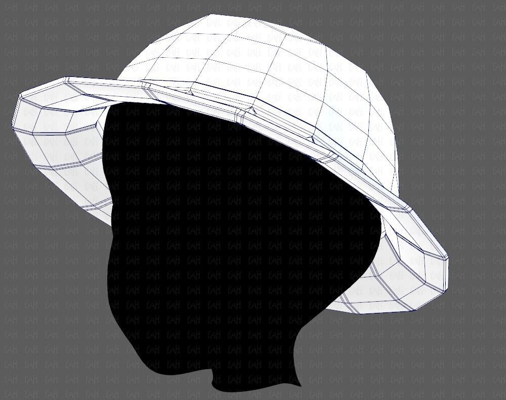 Cap V20 Low-poly 3D model_32