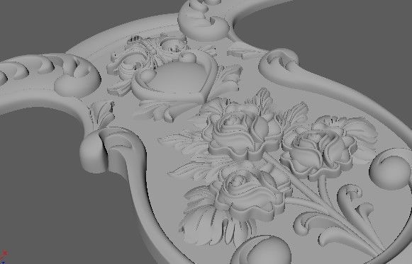 headboard and footboard 3D model_4