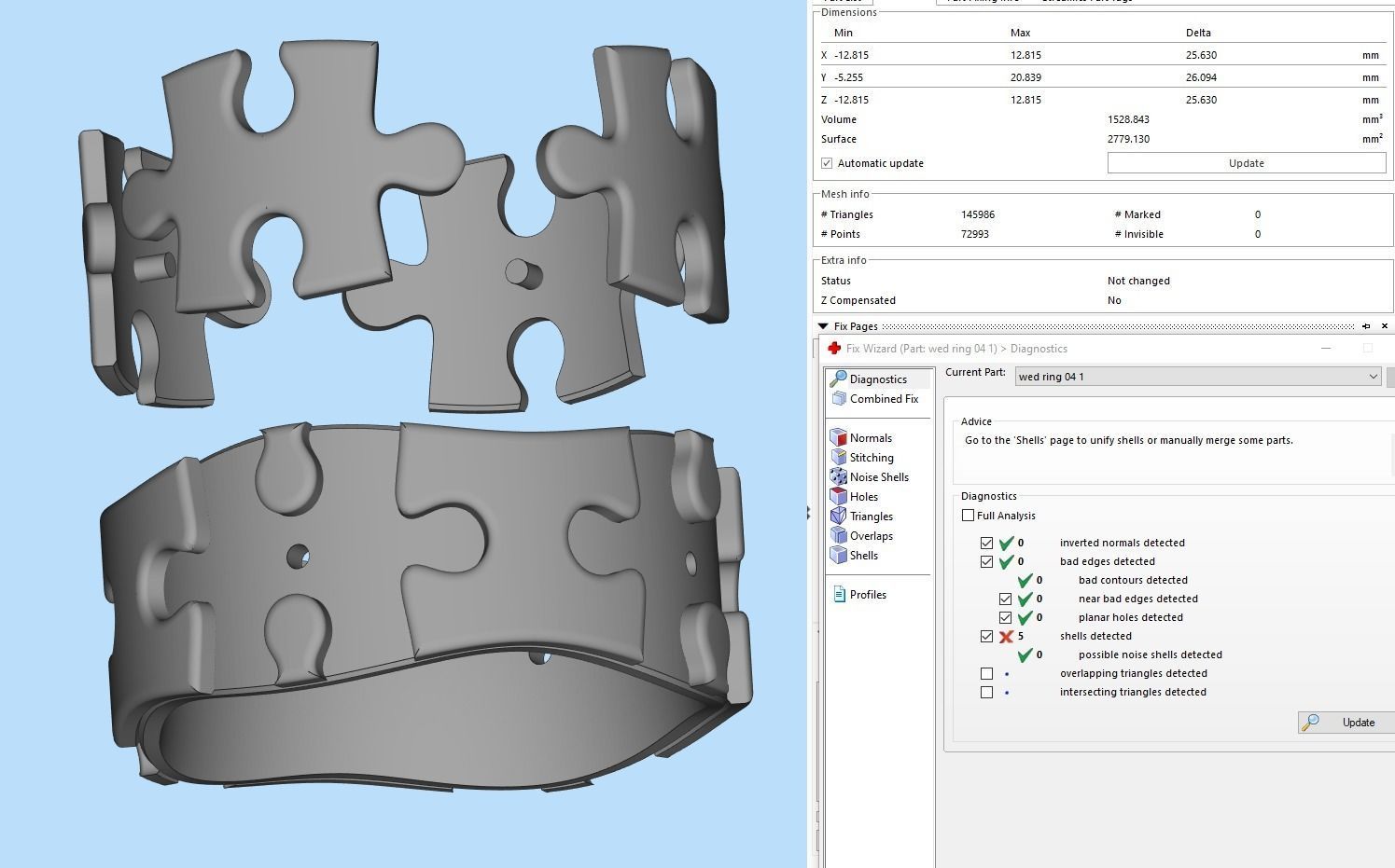 Puzzle Band WR 04 3D print model_11