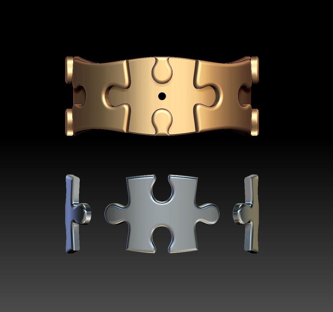 Puzzle Band WR 04 3D print model_16