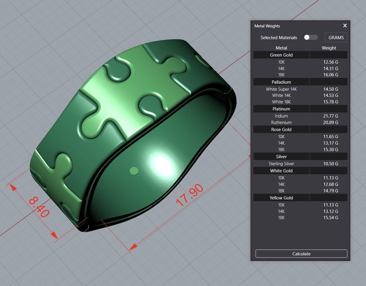 Puzzle Band WR 04 3D print model_10