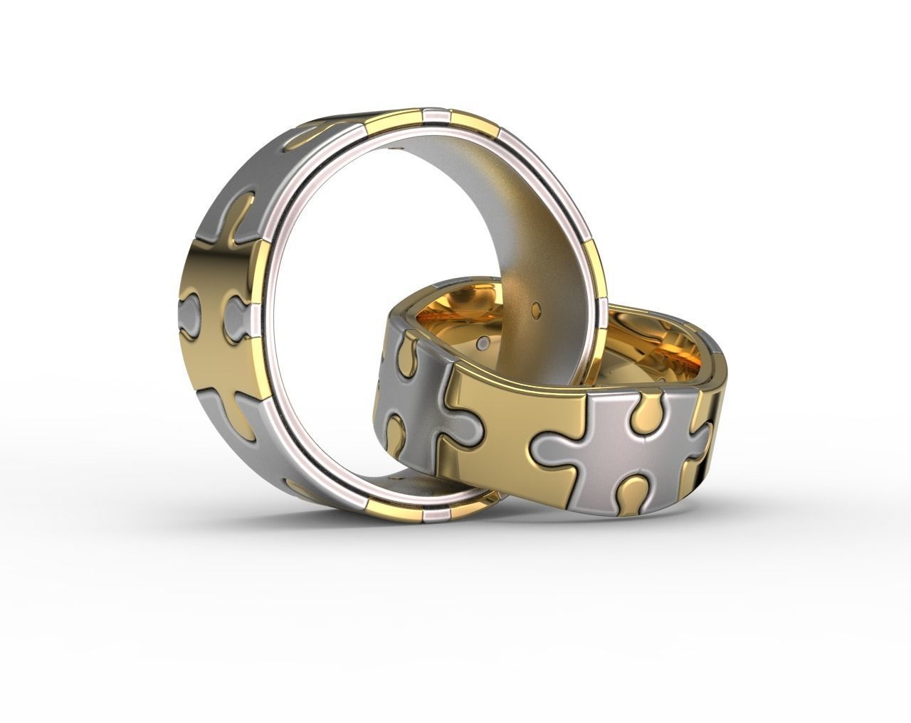 Puzzle Band WR 04 3D print model_9