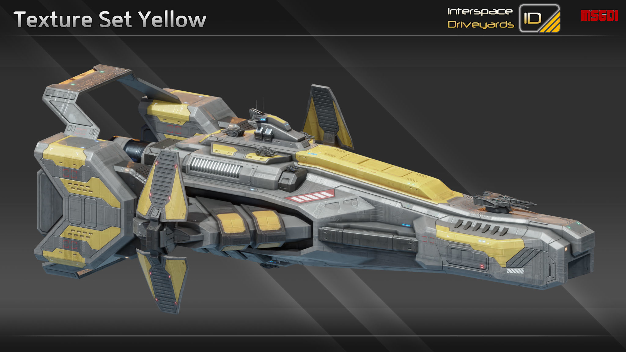 Zenith Class Destroyer Low-poly 3D model_13