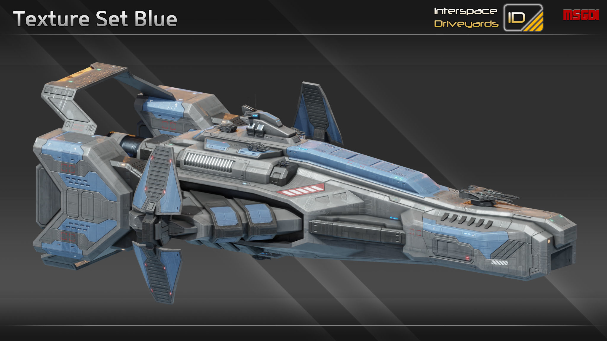 Zenith Class Destroyer Low-poly 3D model_9