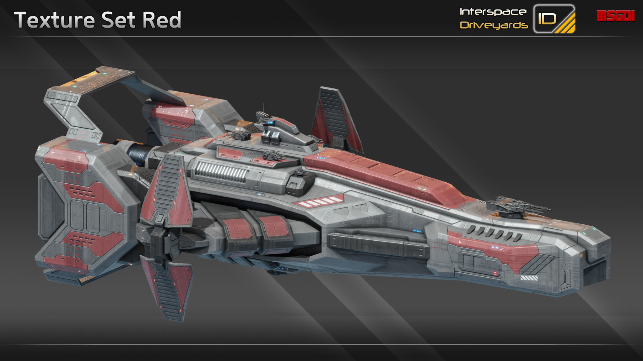 Zenith Class Destroyer Low-poly 3D model_12