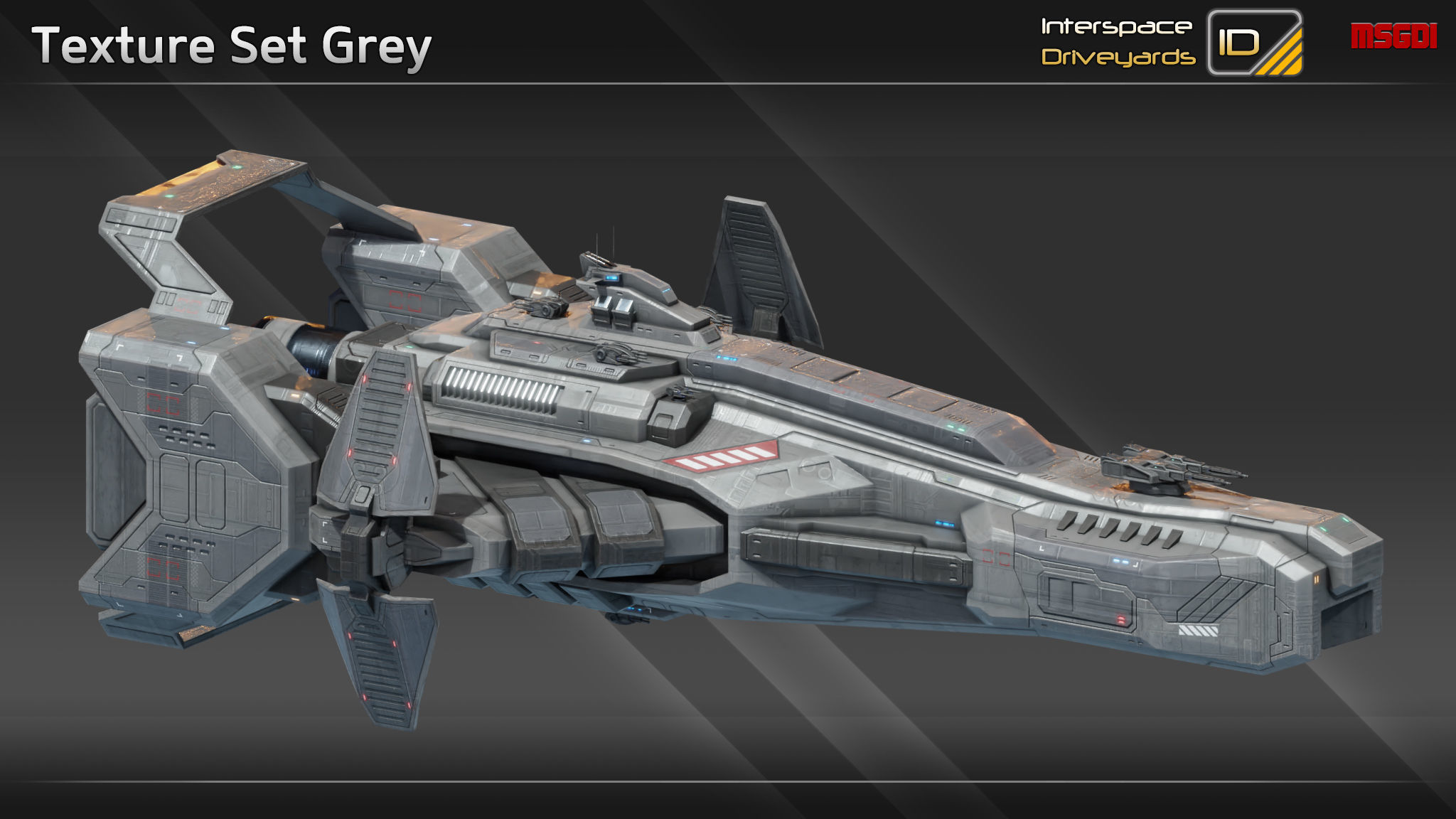 Zenith Class Destroyer Low-poly 3D model_11