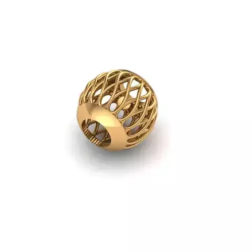 Jewelry gold plated bead 3D print model