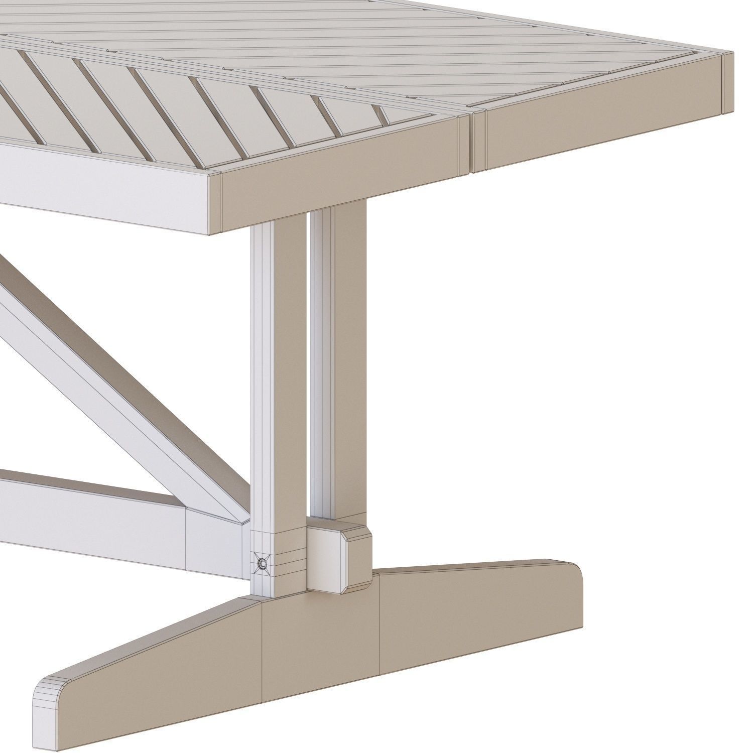 NORRMANSO Table And Chairs 3D model_6