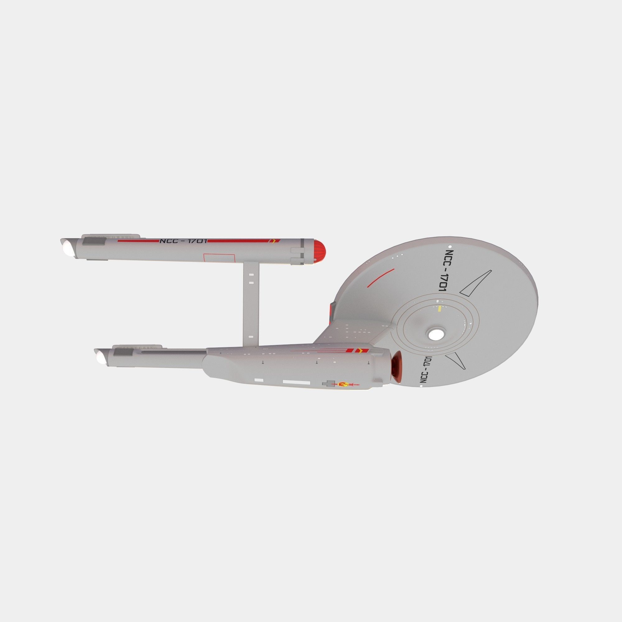 ship Enterprise NCC-1701 of the Terran Empire 3D model_2