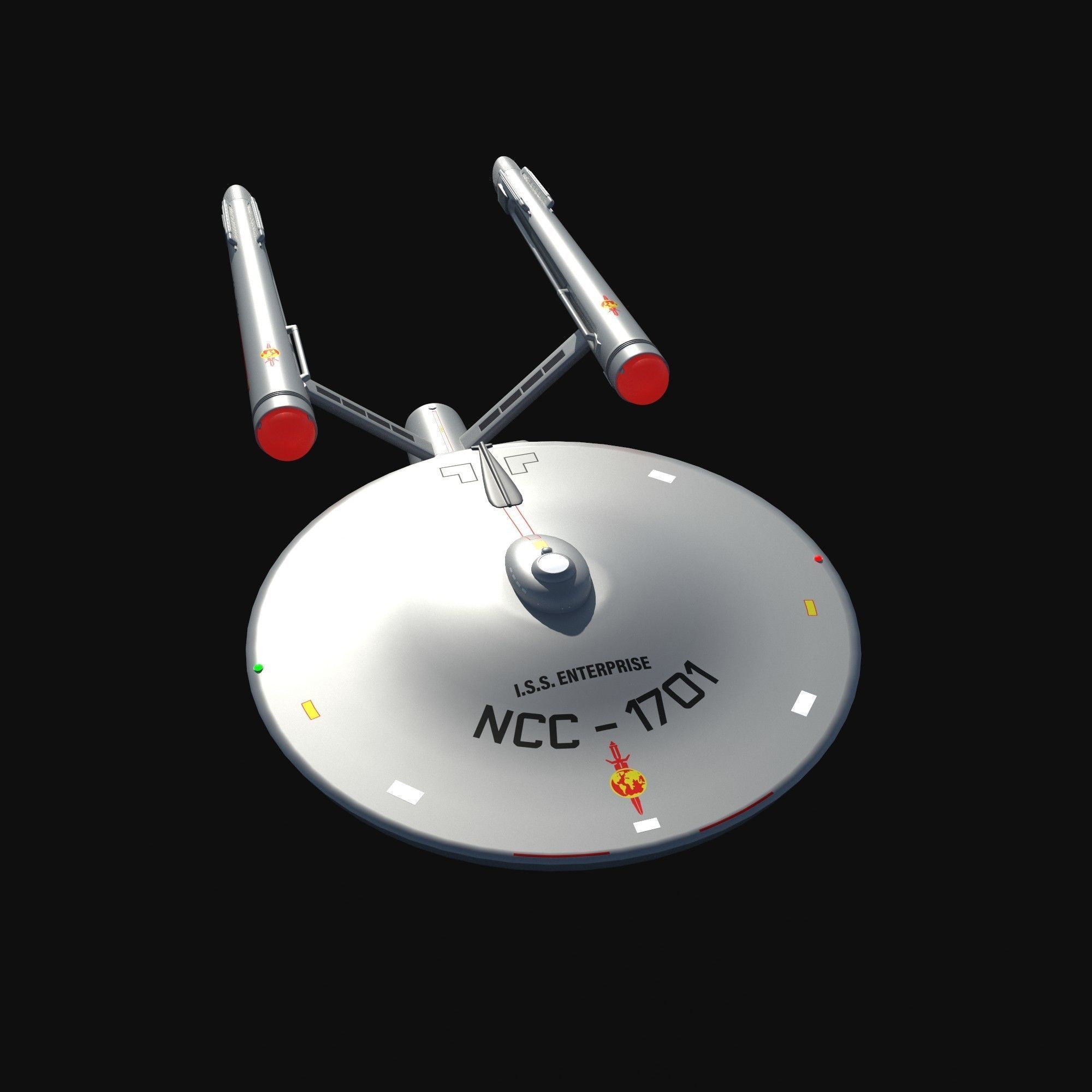 ship Enterprise NCC-1701 of the Terran Empire 3D model_9