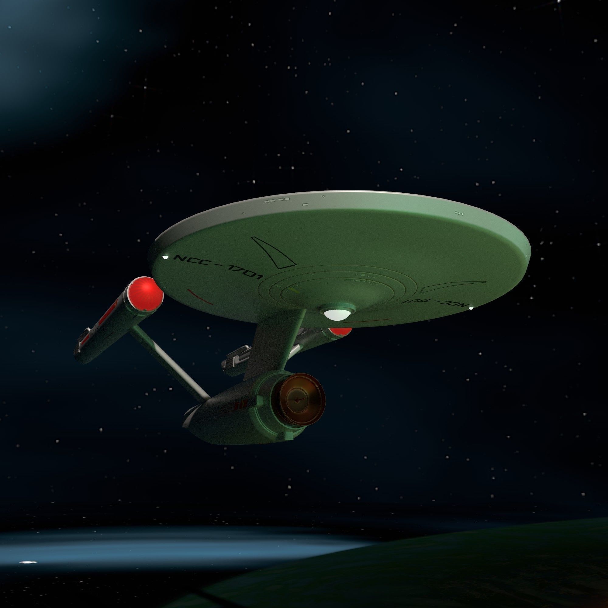 ship Enterprise NCC-1701 of the Terran Empire 3D model_11