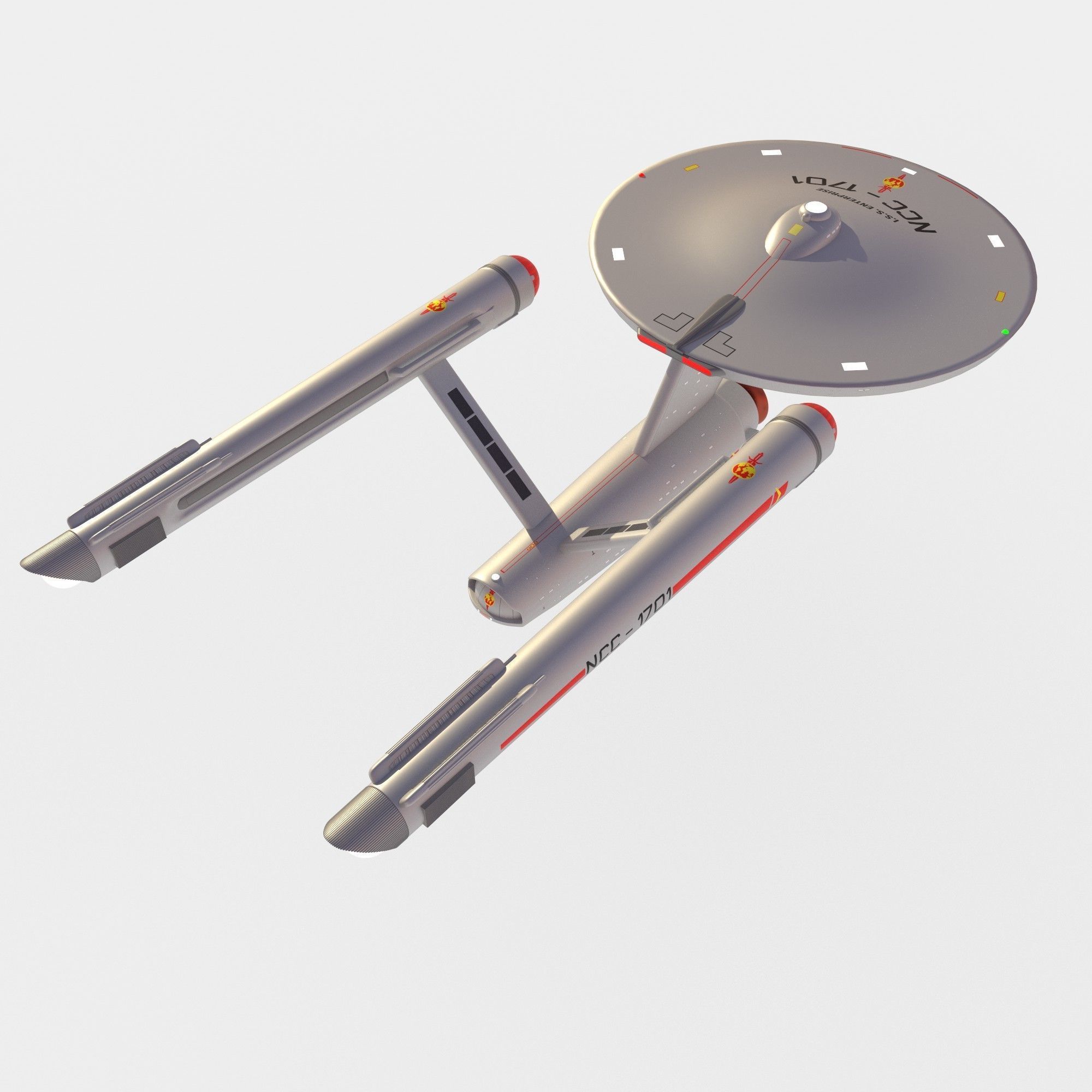 ship Enterprise NCC-1701 of the Terran Empire 3D model_3