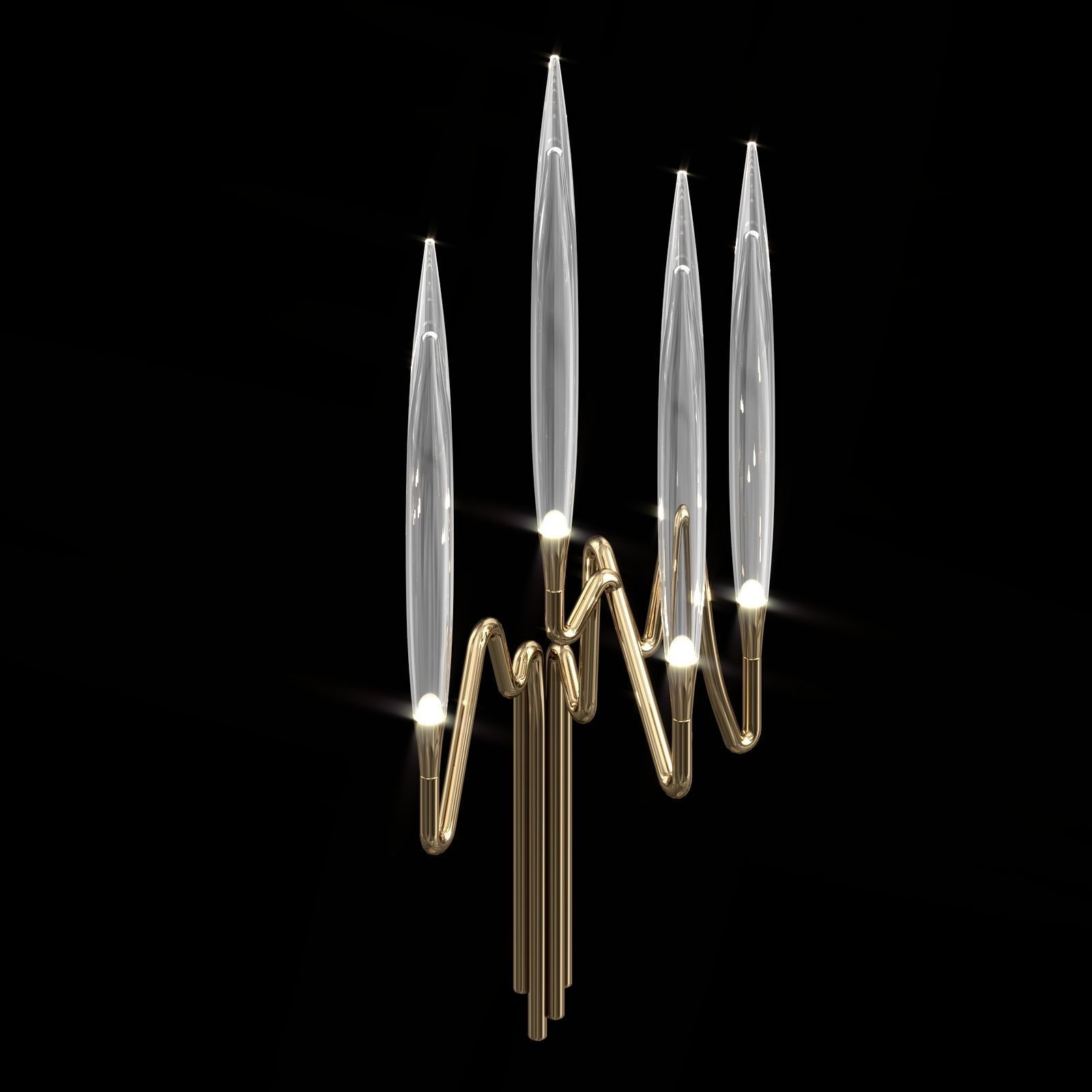 Il Pezzo 3 Wall Sconce 3D model_3