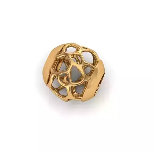 Jewelry gold plated bead 3D print model