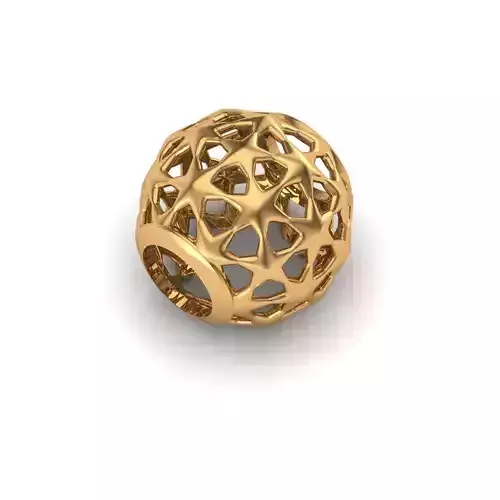 Jewelry gold - plated ball bead 3D print model