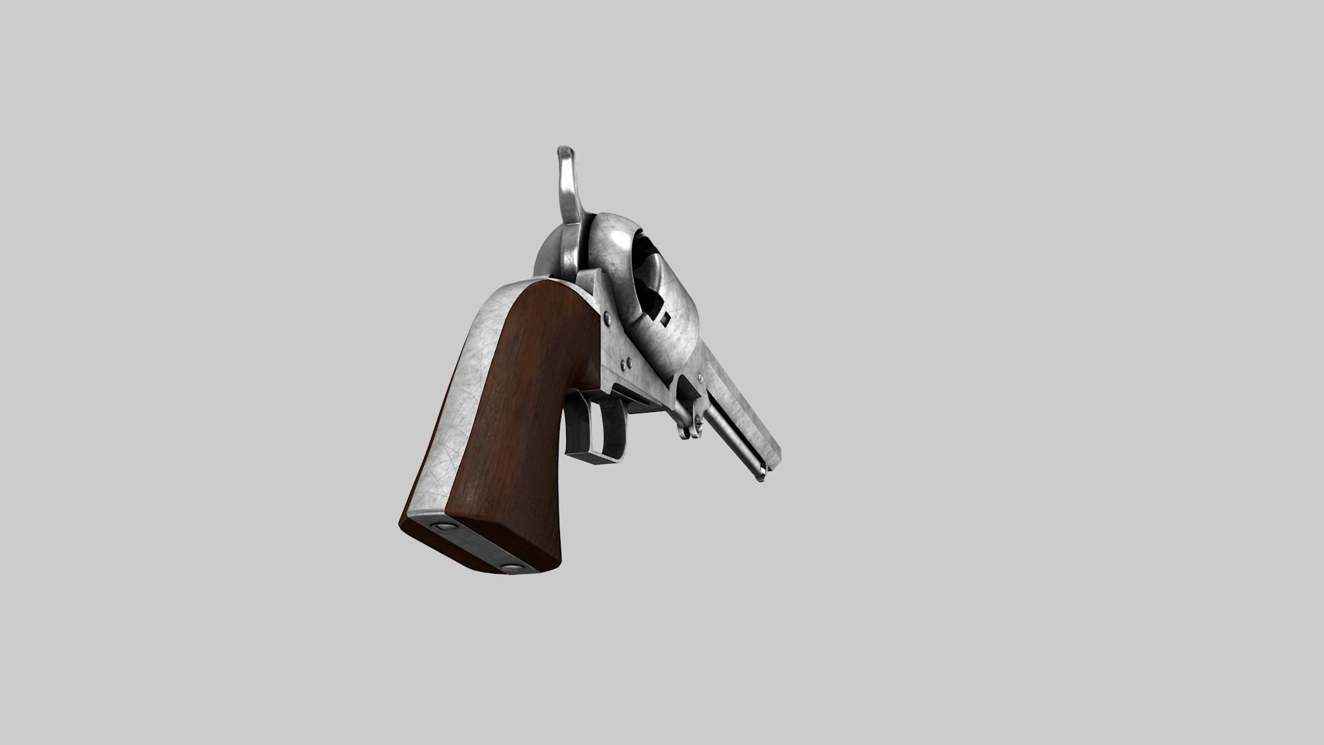 Old scrachet Revolver 3D model_24