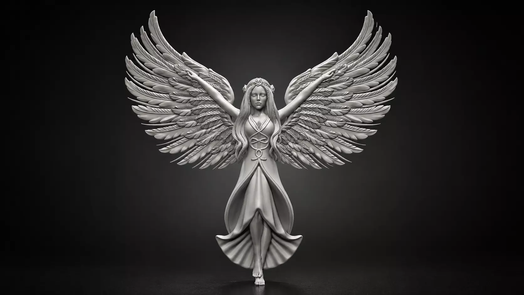 angel 3D print model