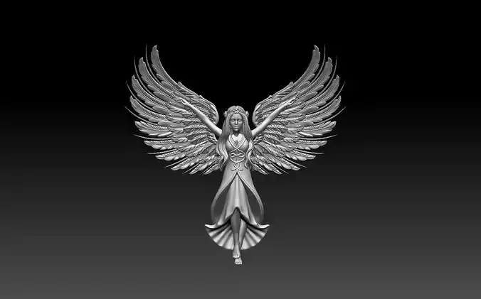 angel 3D print model
