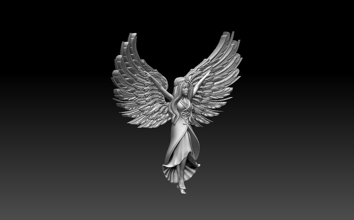 angel 3D print model_1