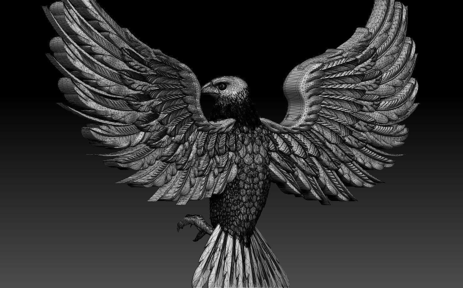 eagle 3D print model_32